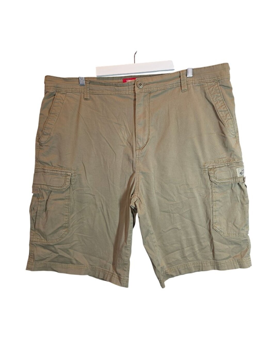 Unionbay Mens Cargo Shorts Khaki Size 42 Cotton Casual Work Utility vacation